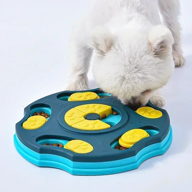 Puzzle jouet petit chien – mangeoire lente interactive anti-stress