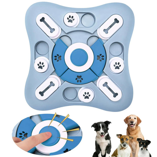 Puzzle jouet chien en appartement – mangeoire lente interactive anti-stress