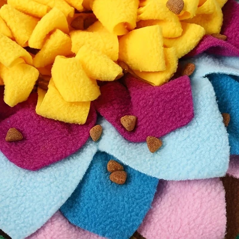 Tapis éducatif pour chien en appartement – activité de reniflage